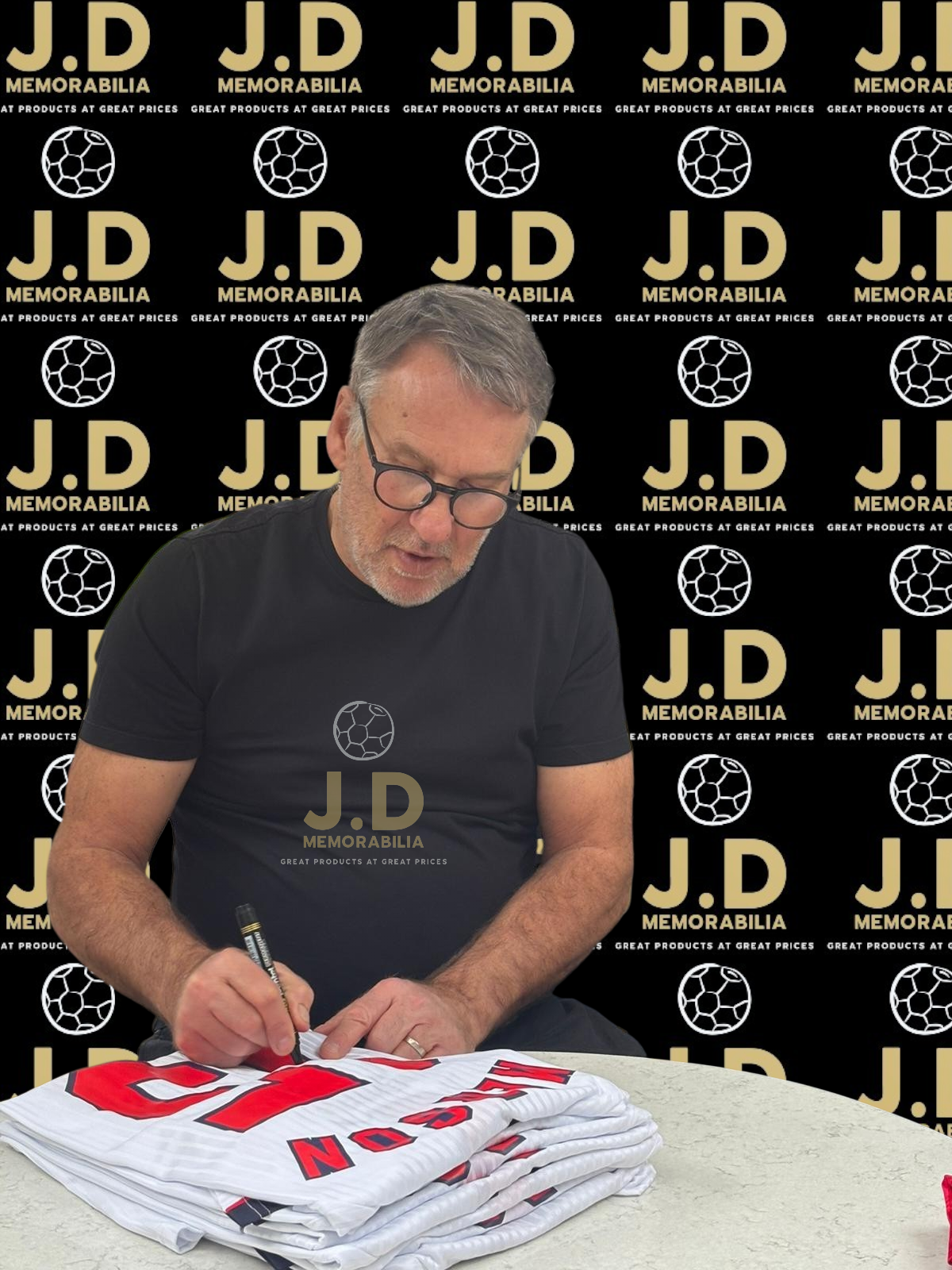 Paul Merson signed England 1998 shirt