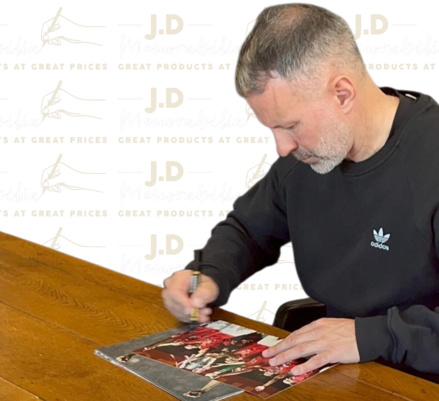 Ryan Giggs signed Manchester United Photo