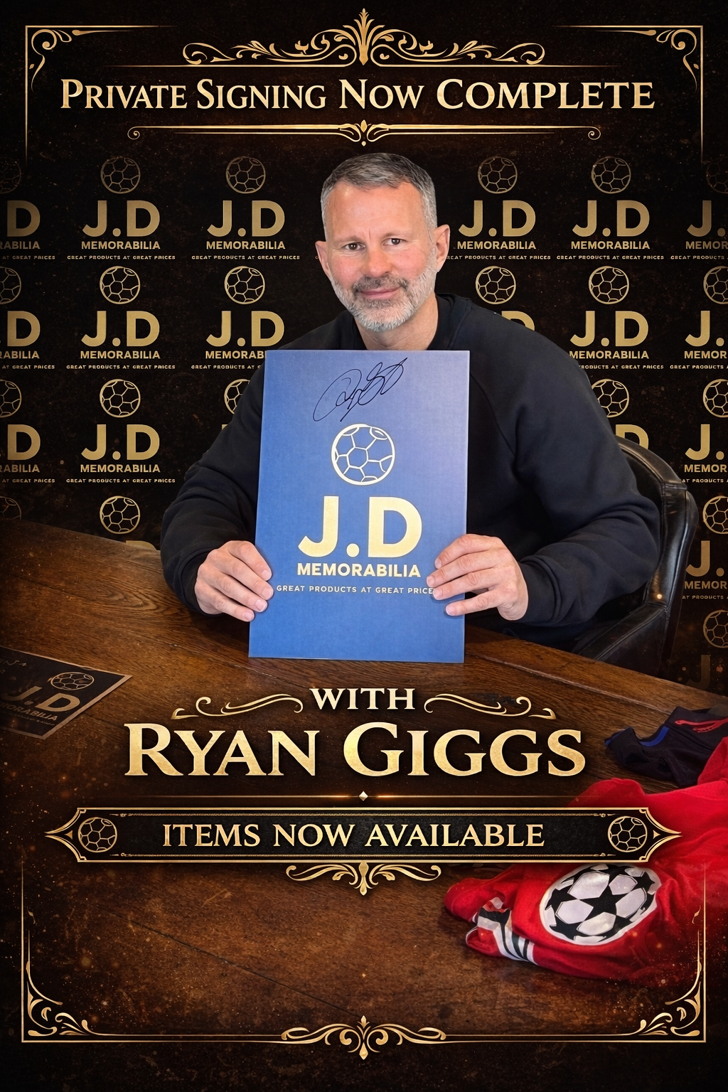 Ryan Giggs Private signing collection