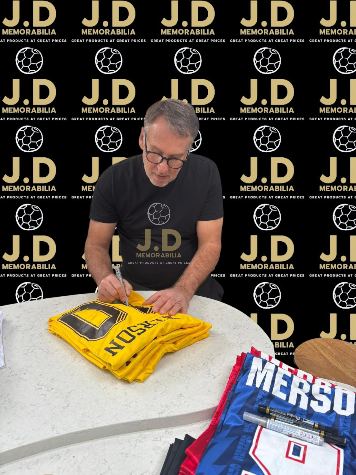 Paul Merson signed Arsenal 93/94 shirt