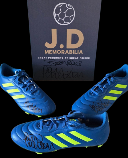 Paul Merson signed football boot