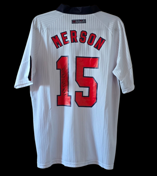 Paul Merson signed England 1998 shirt