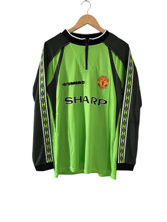 Peter Schmeichel signed Manchester United Champions league shirt - 1999