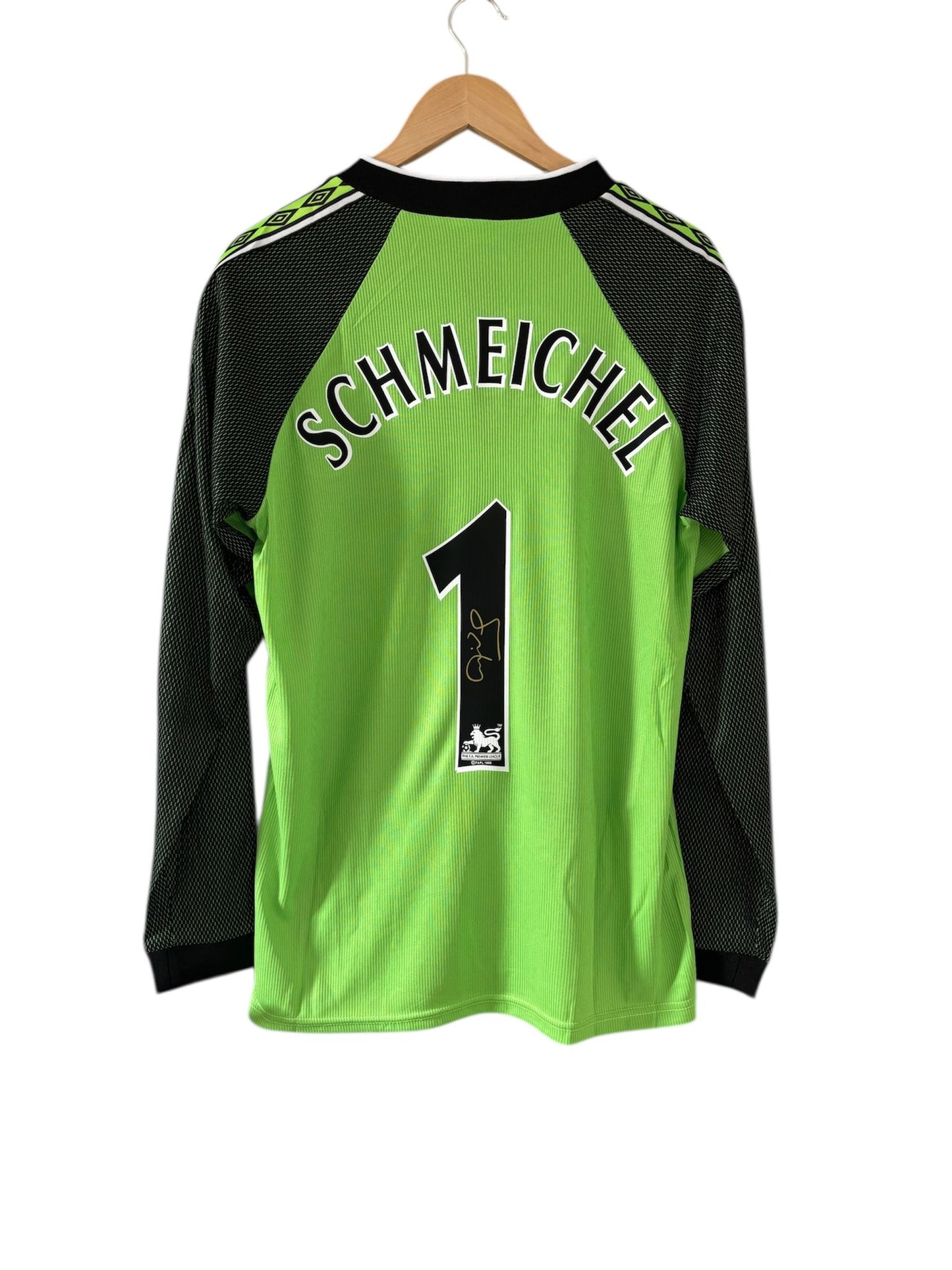 Peter Schmeichel signed Manchester United Champions league shirt - 1999