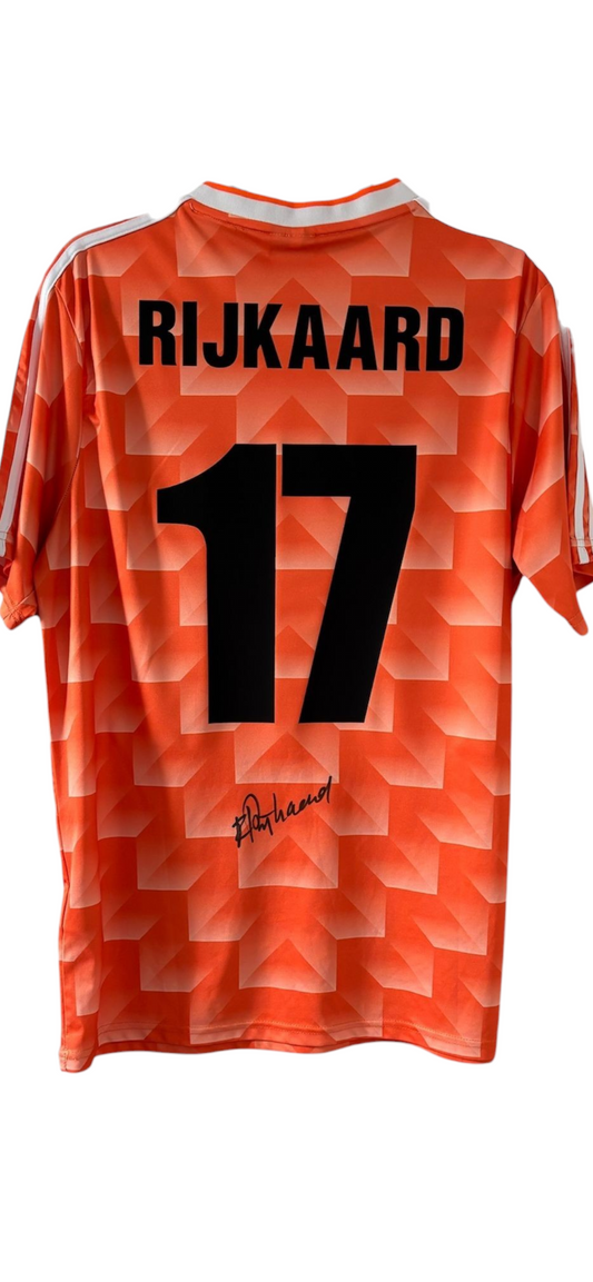 RIJKAARD signed Netherlands shirt