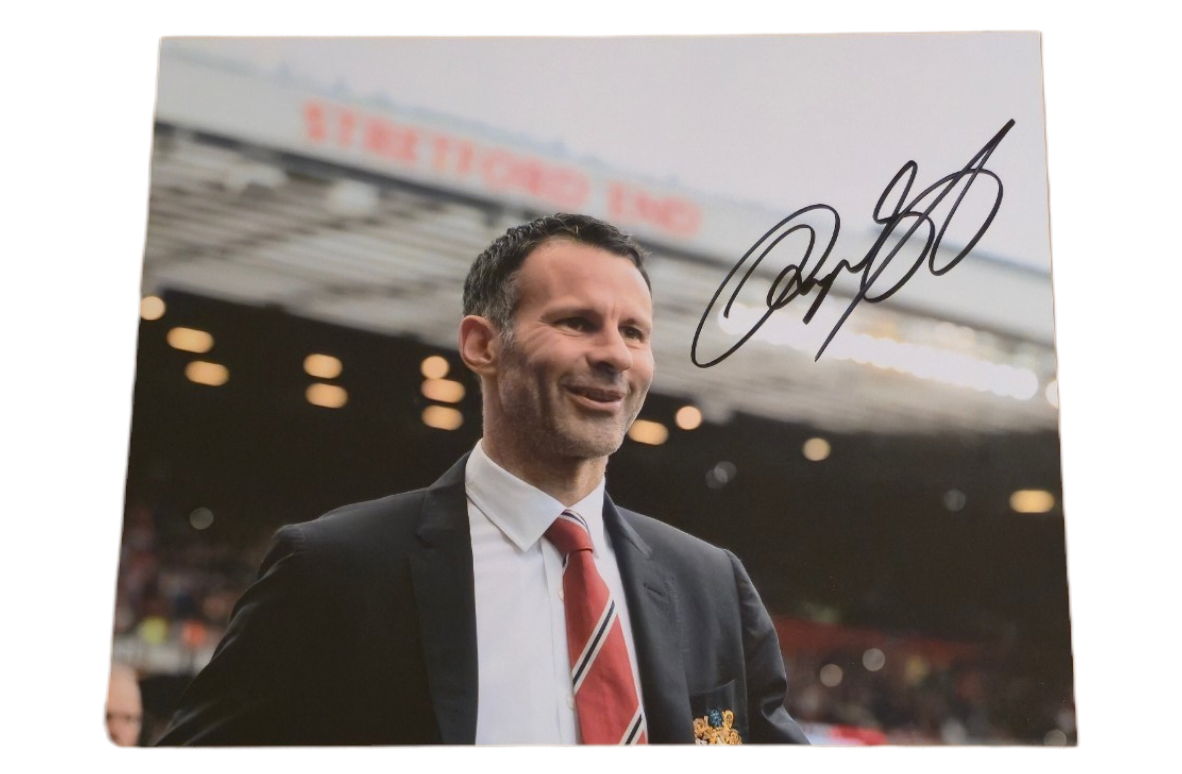 Ryan Giggs signed Manchester United Photo