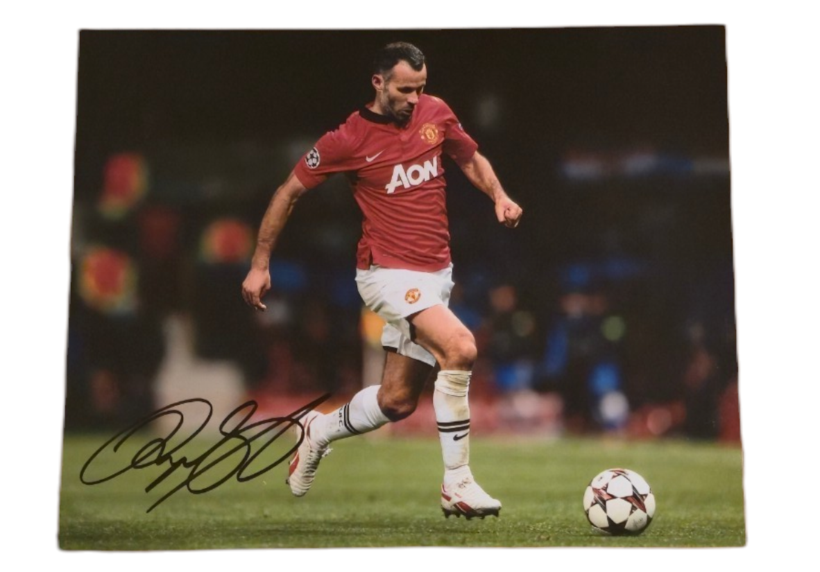 Ryan Giggs signed Manchester United Photo