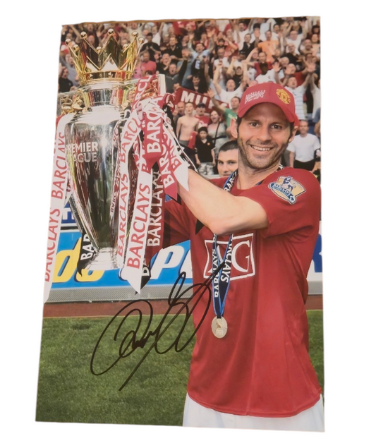 Ryan Giggs signed Manchester United Photo