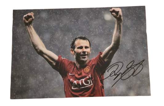 Ryan Giggs signed Manchester United Photo