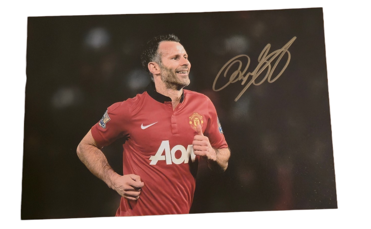 Ryan Giggs signed Manchester United Photo