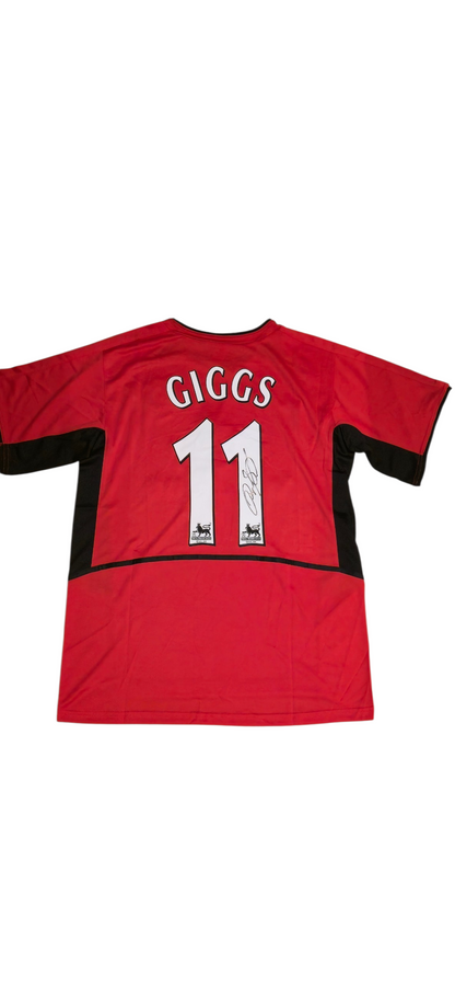 Ryan Giggs signed Manchester united shirt