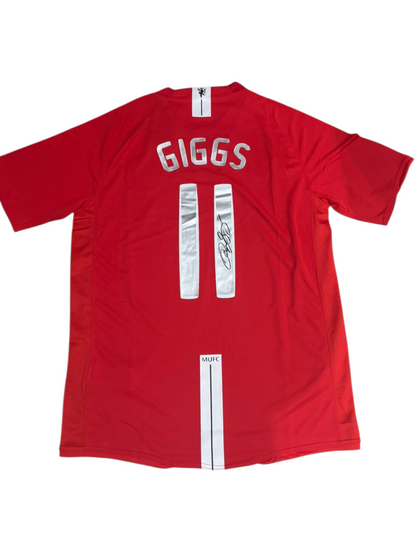 Ryan Giggs signed Manchester united shirt