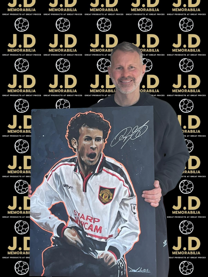Ryan Giggs signed 1/1 artwork