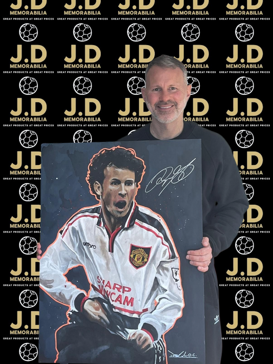 Ryan Giggs signed 1/1 artwork