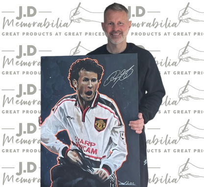 Ryan Giggs signed 1/1 artwork